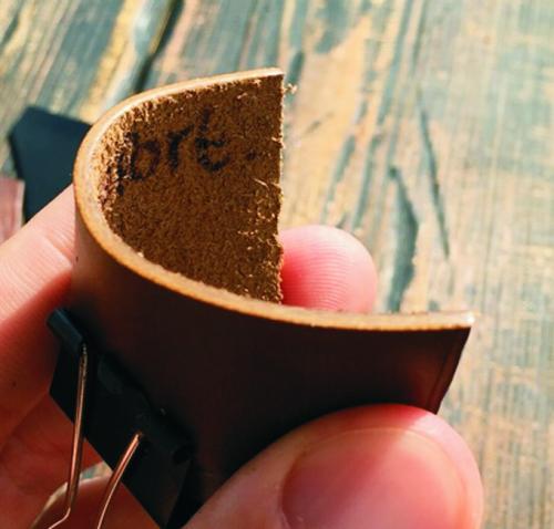 Обработка края кожи. Как обработать торцы кожи или урез?