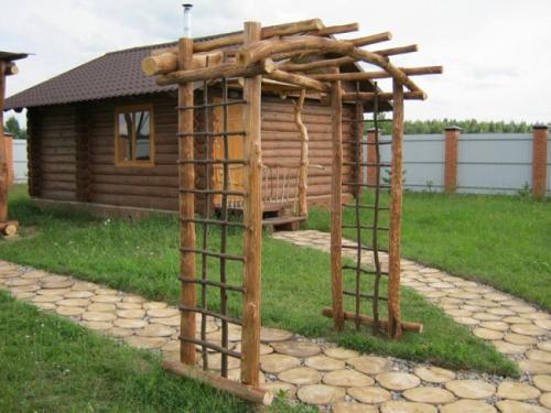 Какие материалы можно использовать для изготовления садовой арки. Материал для арок