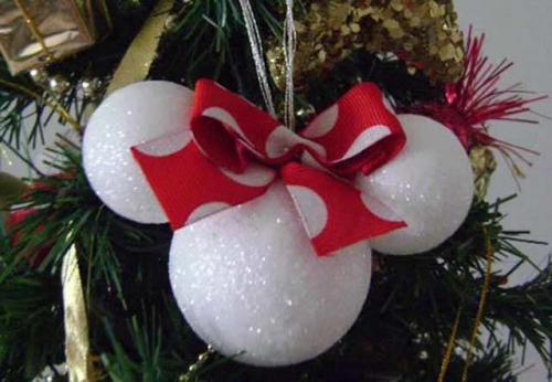 Новогодние ёлочные игрушки своими руками. Новогодняя игрушка Микки Маус своими руками