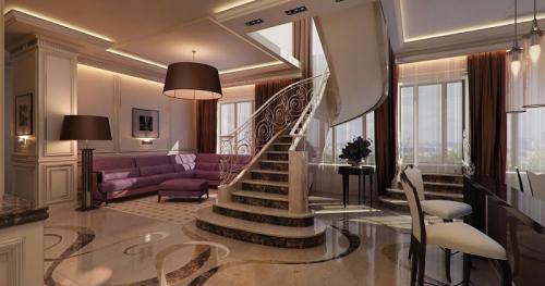 Дизайн 2-х уровневой квартиры. Что являют собой двухуровневые квартиры: фото 21