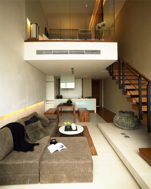 Дизайн 2-х уровневой квартиры. Что являют собой двухуровневые квартиры: фото 25