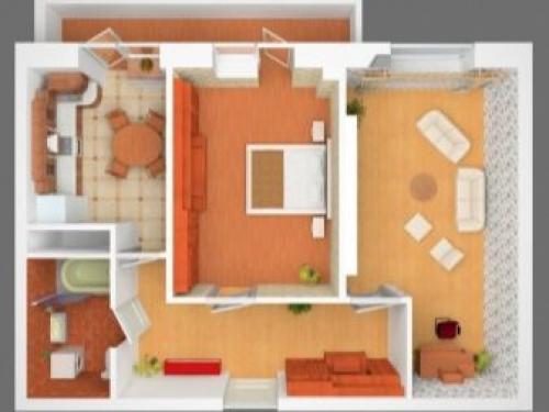 Существующие типы двухкомнатных квартир. Планировка 17 Существующие типы двухкомнатных квартир. Планировка 17