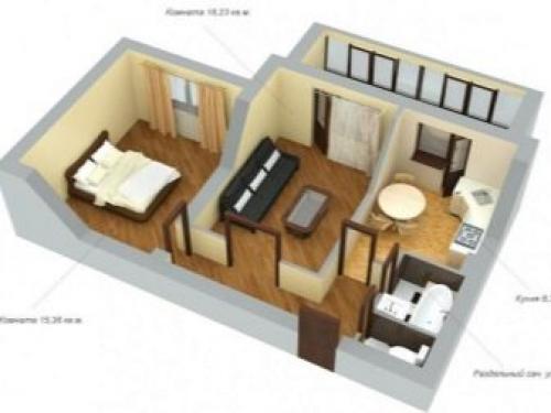 Существующие типы двухкомнатных квартир. Планировка 19 Существующие типы двухкомнатных квартир. Планировка 19