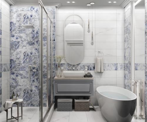 Новинки 2022: самые трендовые плитки для ванной комнаты 04