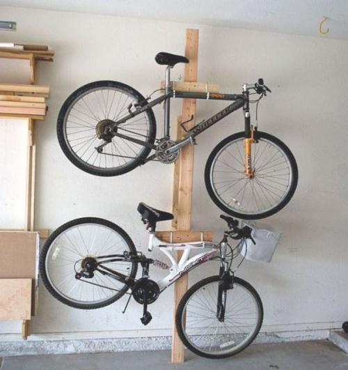 Хранение велосипеда на стене. Возможные методы крепления