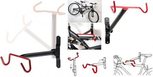 Хранение велосипеда на стене. Кронштейны, горизонтальные и вертикальные крепления, фото