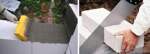 Строительство дома из газоблока. Инструмент