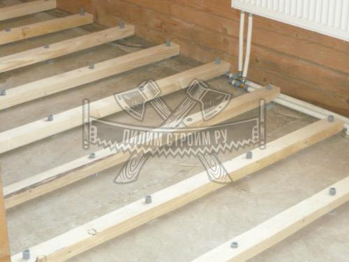 Утепление и комфорт: вода в деревянных лагах 04