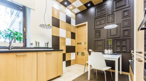 Какие материалы наиболее подходящие для отделки кухни. Особенности использования краски в интерьере кухни