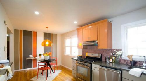 Какие материалы наиболее подходящие для отделки кухни. Особенности использования краски в интерьере кухни