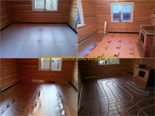 Какие типы деревянных домов подходят для установки теплого пола водяной системы. Варианты устройства деревянного пола с водяным подогревом