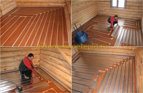 Какие типы деревянных домов подходят для установки теплого пола водяной системы. Варианты устройства деревянного пола с водяным подогревом
