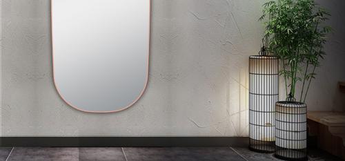 Особенности зеркала настенного полукруглого с подсветкой 110х55 01