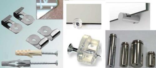 Как правильно установить зеркало настенное полукруглое с подсветкой 110х55. Держатели для зеркал и способы установки