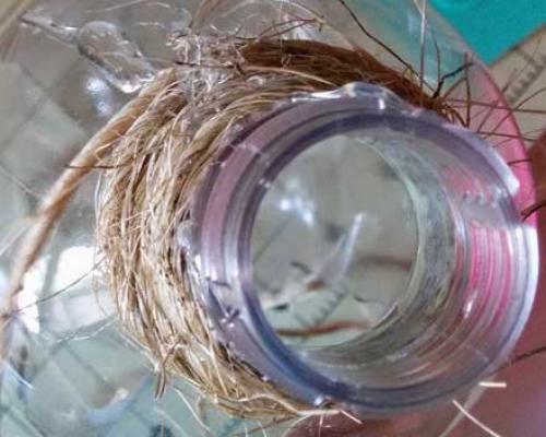 Садовый ежик из пластиковой бутылки. Декоративный ежик из пластиковой бутылки