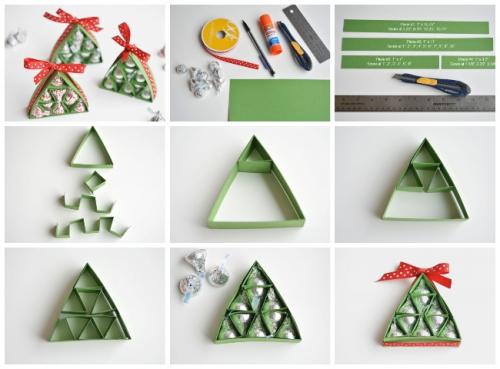 Новогодняя конфета из пластиковой бутылки. Елка из конфет своими руками: 25 пошаговых МК, как сделать конфетную елочку