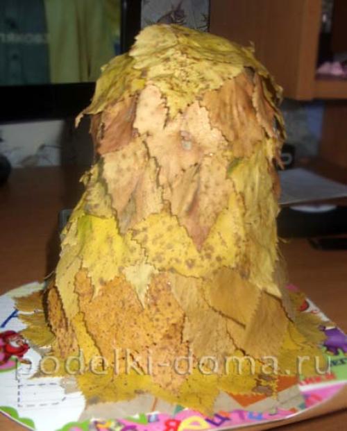 Как сделать сову из листьев. Поделка из листьев «Золотая совушка» Отредактирова. 2020