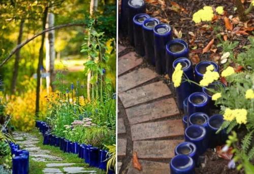 Поделки на клумбу из пластиковых бутылок. Клумба из бутылок — мастер-класс изготовления оригинальных клумб. 120 фото оформления клумбы при помощи пластика