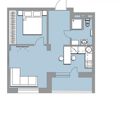 Идеальная планировка однушки 40м2. Планировки однокомнатных квартир 40 м.кв. Часть 1