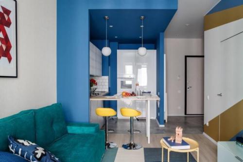 Как разделить разные зоны (сон, работа, отдых) в однокомнатной квартире, следуя принципам минимализма. Способы зонирования однокомнатной квартиры