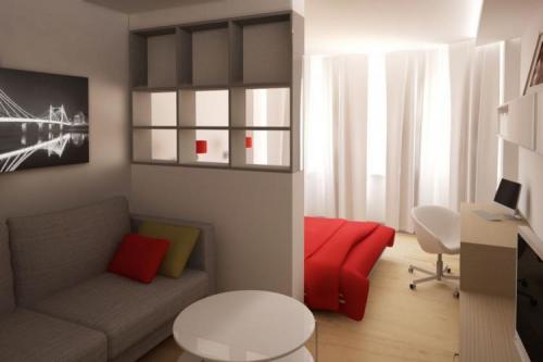 Какие современные тенденции в дизайне интерьера можно применить в однокомнатной квартире 40 м. Дизайн однокомнатной квартиры 40 кв.м. (80 фото)