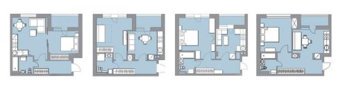 Идеальная планировка однушки 40м2. Планировки однокомнатных квартир 40 м.кв. Часть 1