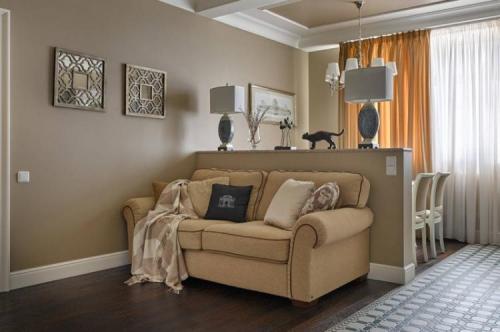 Как разделить разные зоны (сон, работа, отдых) в однокомнатной квартире, следуя принципам минимализма. Способы зонирования однокомнатной квартиры