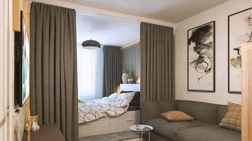 Как зонировать однокомнатную квартиру: советы по превращению пространства 12