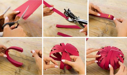 Елочные игрушки своими руками из бумаги. Как сделать из бумаги новогодние игрушки на ёлку