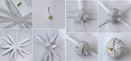 Елочные игрушки своими руками из бумаги. Как сделать из бумаги новогодние игрушки на ёлку
