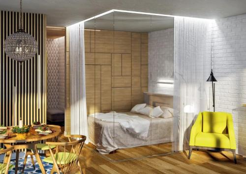 Зонирование однокомнатной квартиры стеллажом. Зонирование однокомнатной квартиры: 50+ фото лучших решений