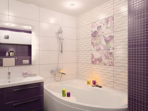 Плитка на стену ванной. Плитка в ванную на стены: советы по выбору, методы применения и лучшие идеи использования (135 фото)