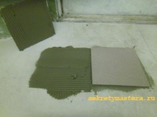 Откуда начинать укладывать плитку на пол. Секреты укладки плитки на пол, все нюансы