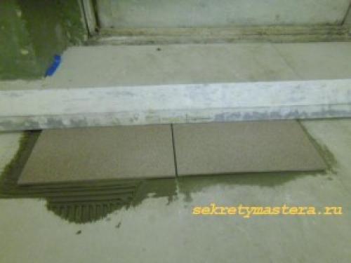 Откуда начинать укладывать плитку на пол. Секреты укладки плитки на пол, все нюансы