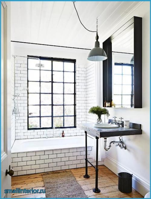 Плитка кабанчик в маленькой ванной. Основные особенности и достоинства плитки кабанчик