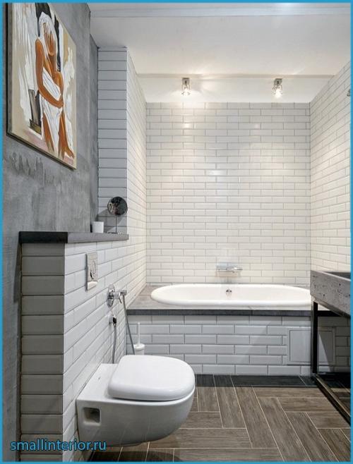 Плитка кабанчик в маленькой ванной. Основные особенности и достоинства плитки кабанчик