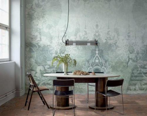 Обои в зал светлые. Светлые обои: обзор модных тенденций и красивых сочетаний обоев с крупным рисунком или узором с мебелью, полом, дверями