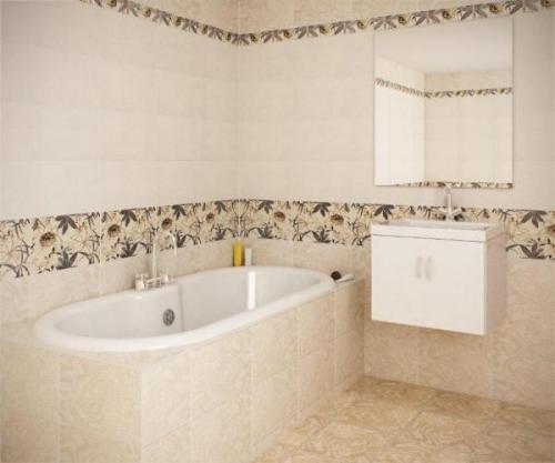 Плитка в ванной только в мокрой зоне. 5 советов, как сэкономить на плитке в ванной комнате