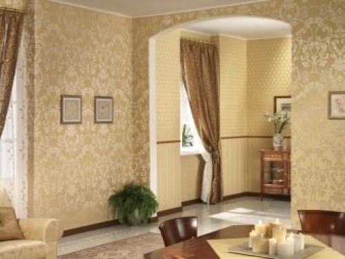 Какие обои выбрать для зала. Особенности помещения 05