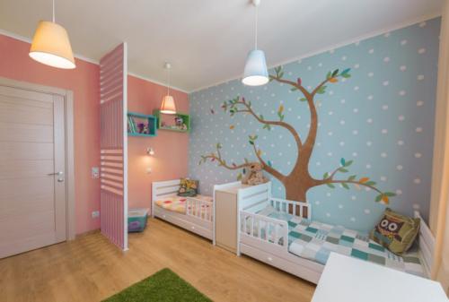 Как красиво поклеить в зале обои двух видов. Основные правила комбинирования 25