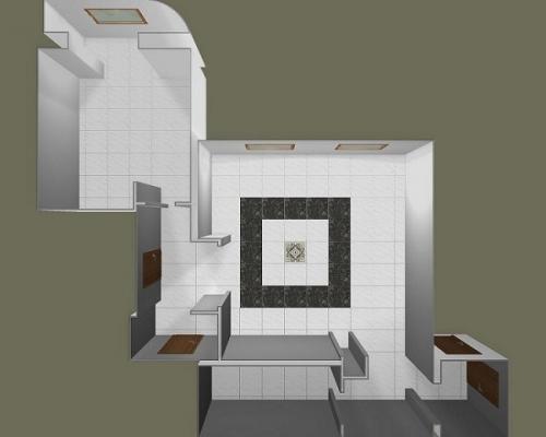 Варианты раскладки плитки в ванной и туалете. Особенности сочетания плитки в ванной 03 Варианты раскладки плитки в ванной и туалете. Особенности сочетания плитки в ванной 03