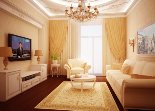 Обои для зала в квартире. Виды обоев для зала, их достоинства и недостатки 06