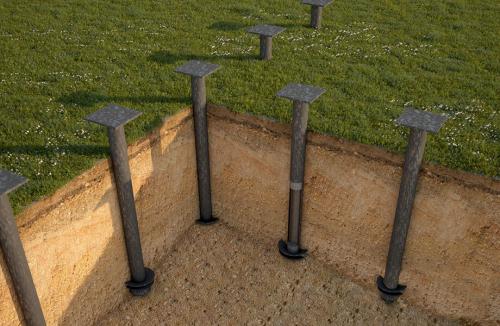 63 Дом из бруса своими руками. Сооружение фундамента