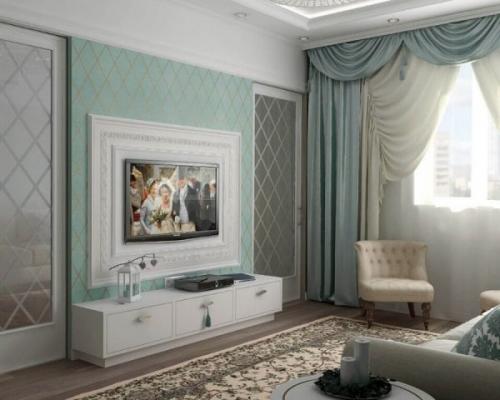 Комбинированные обои в зал. Модные комбинированные обои для зала 2023