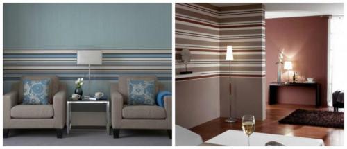 Как красиво поклеить обои двух видов в зале и спальне. Как поклеить обои двух видов: идеи и варианты комбинирования в зале 03 Как красиво поклеить обои двух видов в зале и спальне. Как поклеить обои двух видов: идеи и варианты комбинирования в зале 03