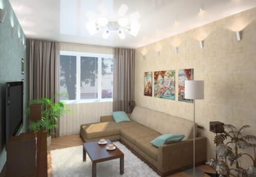 Как выбрать обои для зала. Особенности обоев с узорами 01