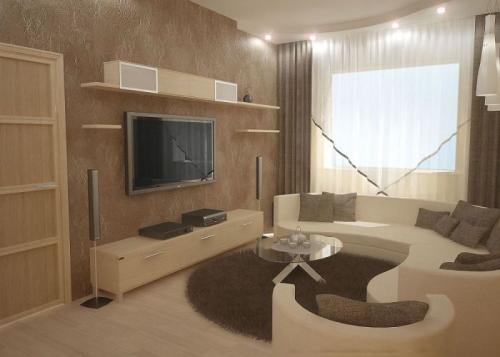 Как выбрать обои для зала. Особенности обоев с узорами 03