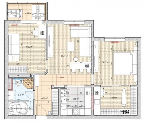 Как преобразить однокомнатную квартиру 40 кв.м в двухкомнатную: советы и идеи 17 Как преобразить однокомнатную квартиру 40 кв.м в двухкомнатную: советы и идеи 17