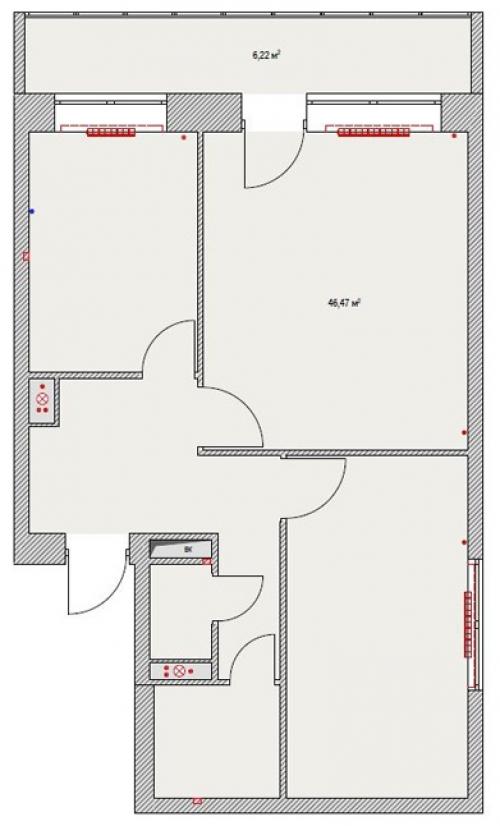 Как преобразить однокомнатную квартиру 40 кв.м в двухкомнатную: советы и идеи 18 Как преобразить однокомнатную квартиру 40 кв.м в двухкомнатную: советы и идеи 18