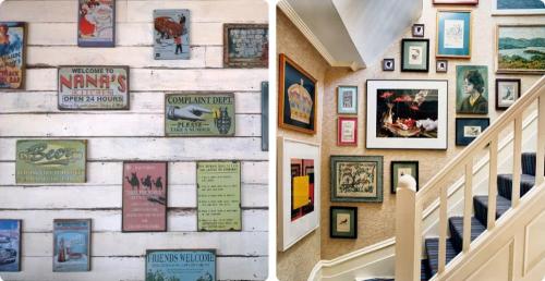 Сочетание обоев и картин. Все зависит от порядка и структуры